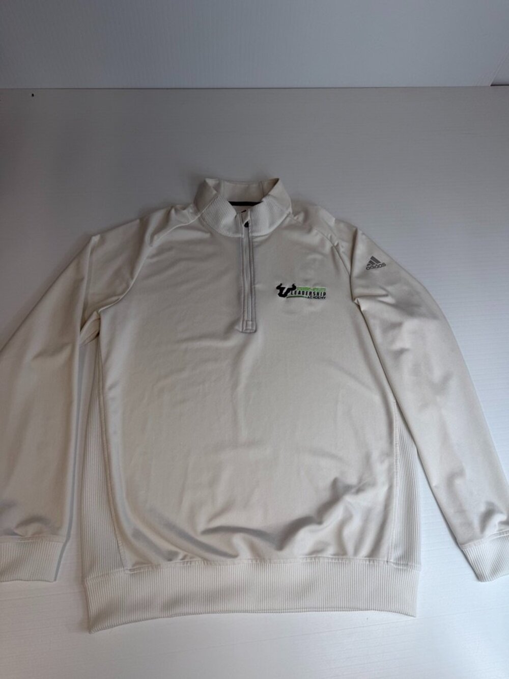 Adidas Golf Quarter Zip Men Medium USF Bulls Student Athlete Leader Academy Ex